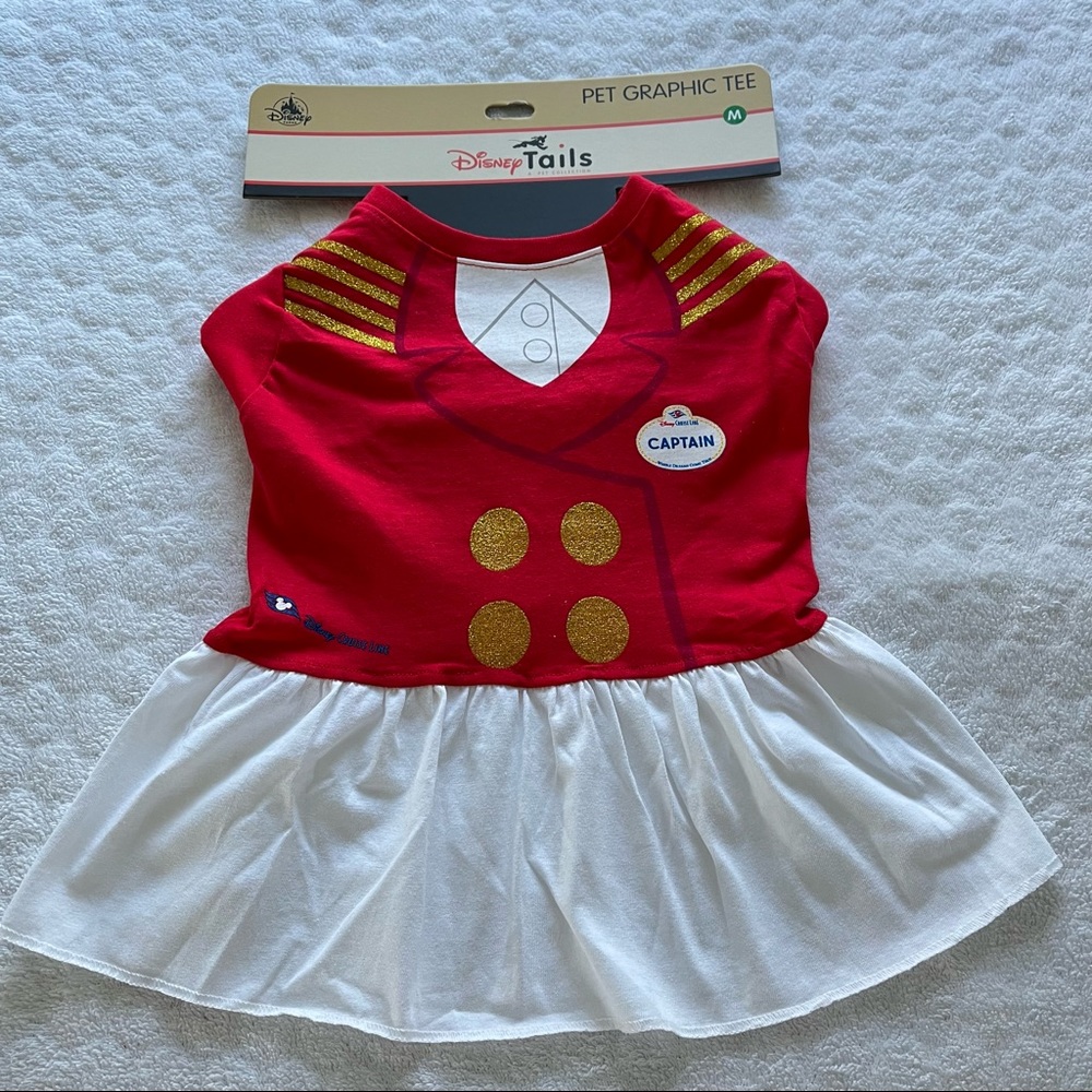 🐾🚢❤️Captain Minnie Disney Cruise Line Pet Jersey Tee Disney Tails🐾